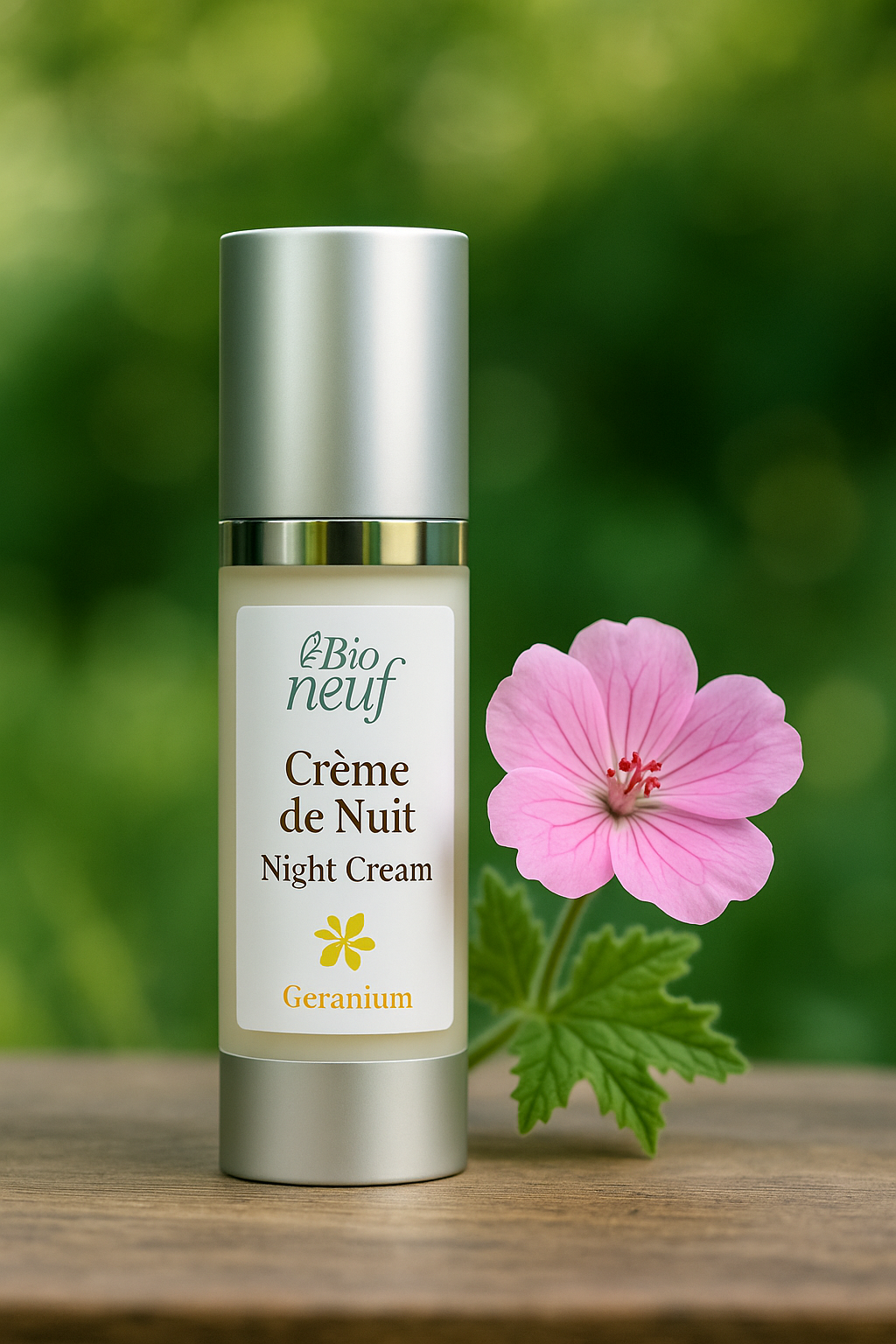 Crème de nuit régénérante géranium et citron (30 ml)