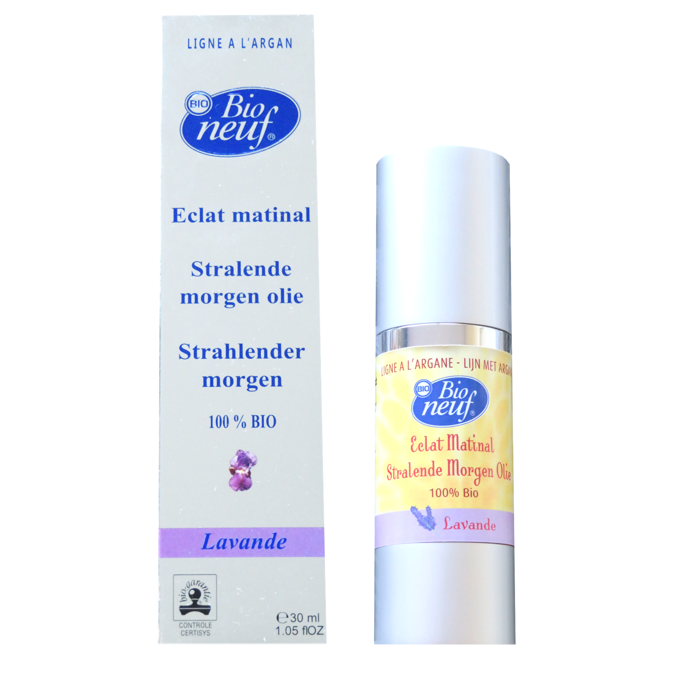 Éclat matinal hydratant à la lavande Huile sèche BIO (30 ml)