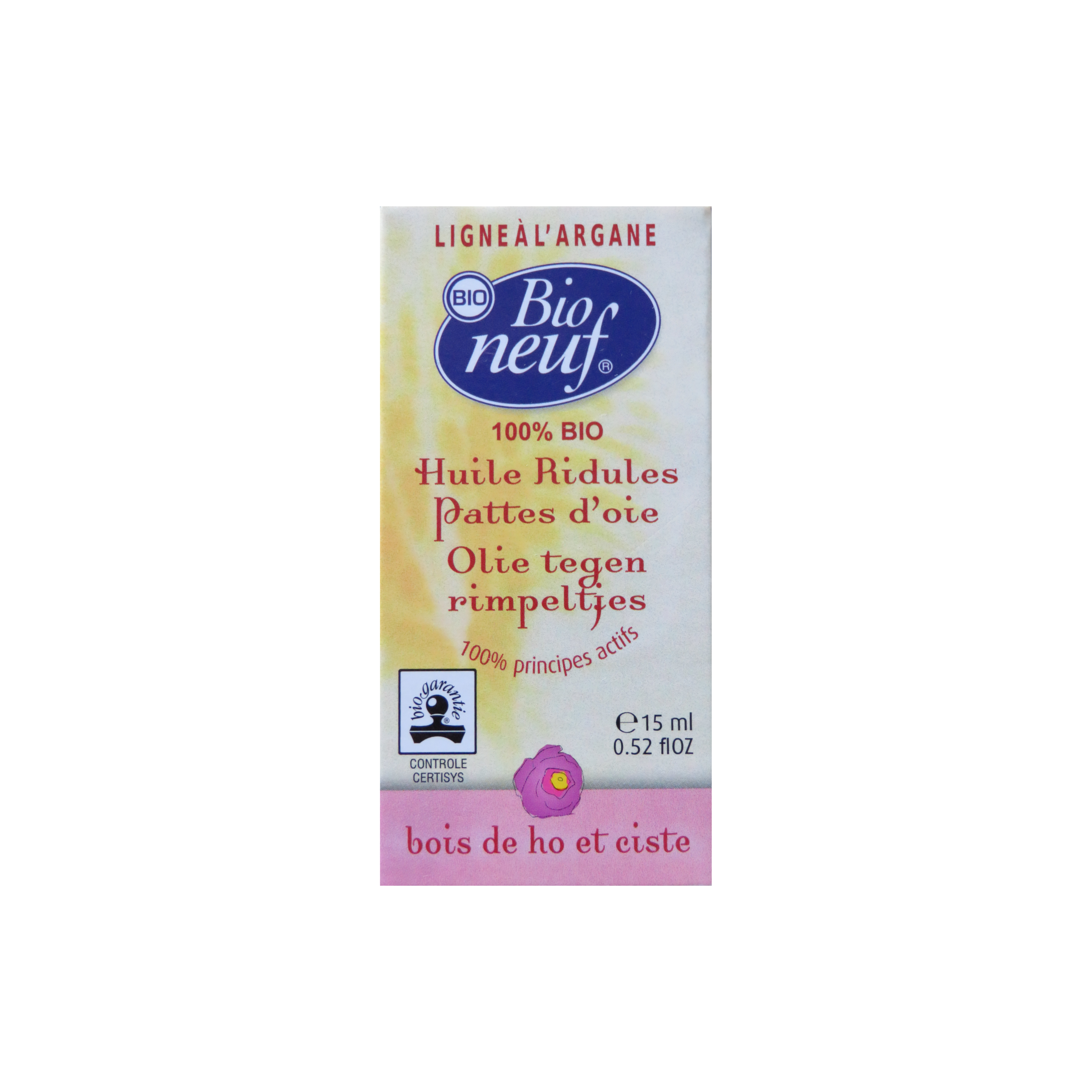 Huile ridules BIO pattes d'oie (15 ml)
